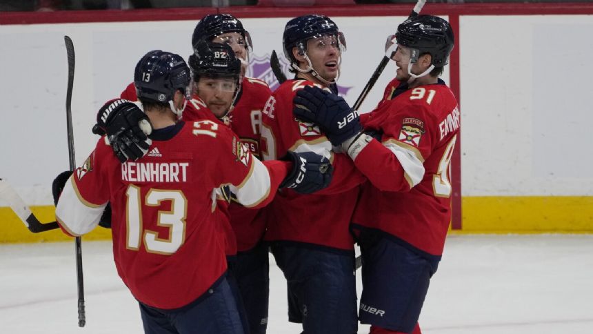 Mikkola scores twice as Panthers overcome 2-goal night from McDavid to rally past Oilers 5-3