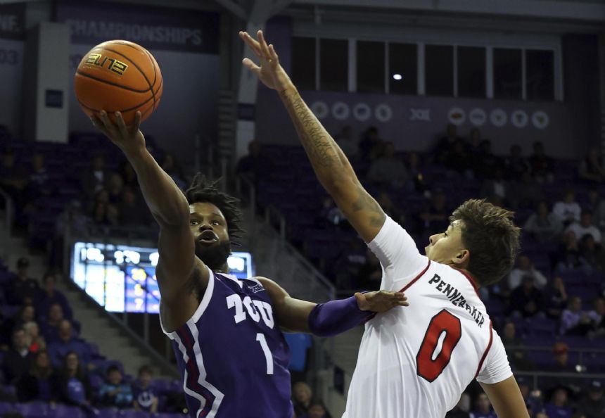 Miles scores 26, leads No. 14 TCU to 77-64 win over Lamar