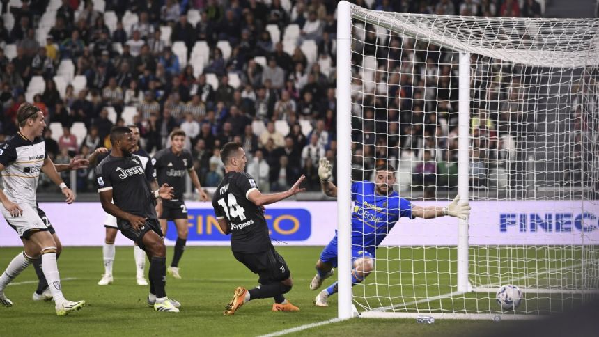 Milik scrambles in Juventus' winner for 1-0 victory over previously unbeaten Lecce in Serie A