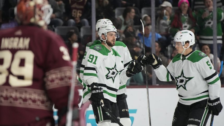 Miro Heiskanen breaks late tie, Stars hold off Coyotes 4-2 for 4th straight victory