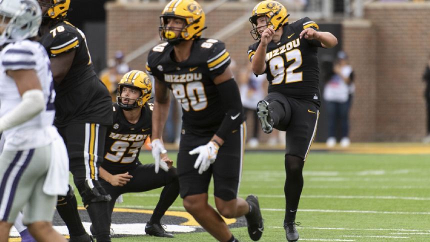 Missouri upsets No. 15 Kansas State on Harrison Mevis' 61-yard field goal with no time remaining