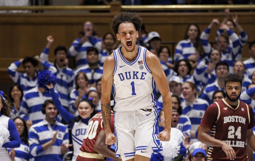 Mitchell, Filipowski power No. 17 Duke past Boston College