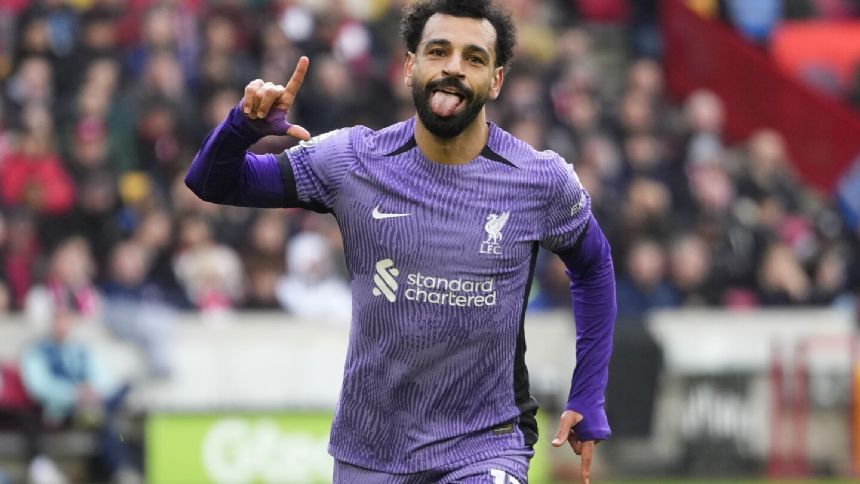 Mo Salah scores on return as Liverpool routs Brentford 4-1