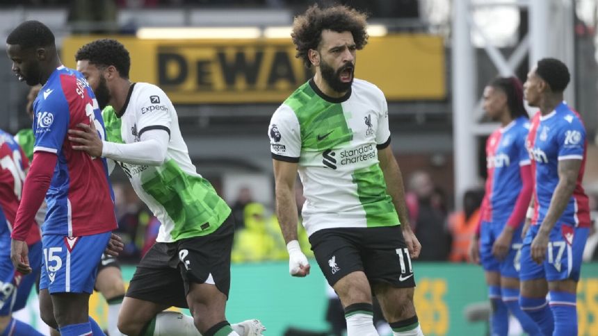 Mohamed Salah scores his 150th Premier League goal. It was his 200th for Liverpool