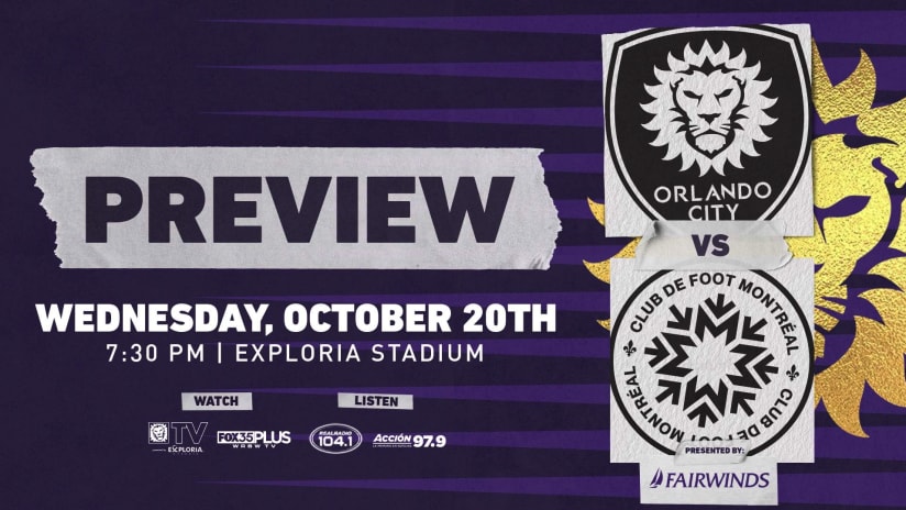 Montreal hosts Orlando City SC in conference play