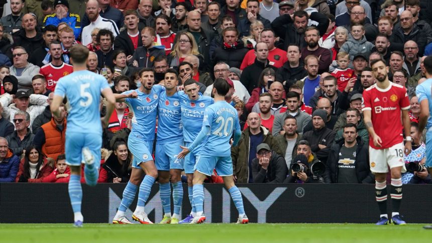 More Old Trafford misery for United with 2-0 loss to City