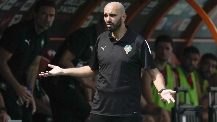Morocco coach Walid Regragui banned for 4 games with 2 suspended, federation says