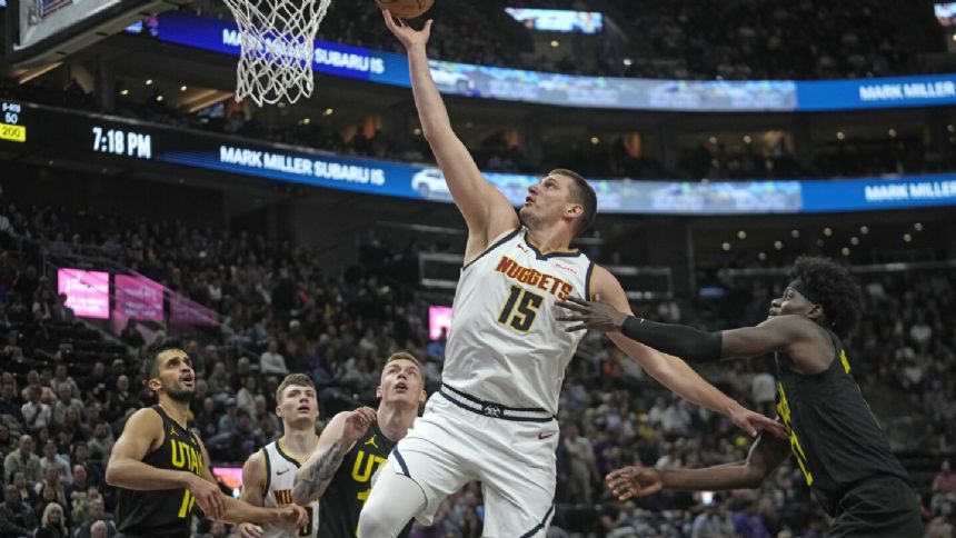 Murray and Jokic score 28 each as the Nuggets run past shorthanded Jazz 111-95