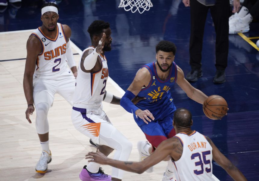 Murray scores 34, Nuggets beat Suns 125-107 in Game 1