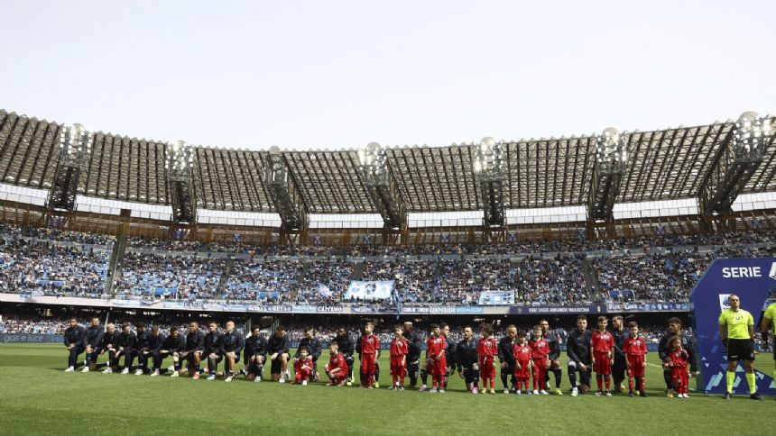 Napoli players take a knee in public show of support after alleged racial abuse of Juan Jesus