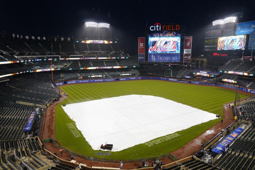 Nationals-Mets game rained out, doubleheader Tuesday