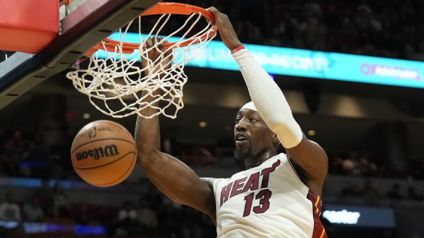 NBA takes rebound away from Miami's Bam Adebayo, denying him rare 20-rebound triple-double