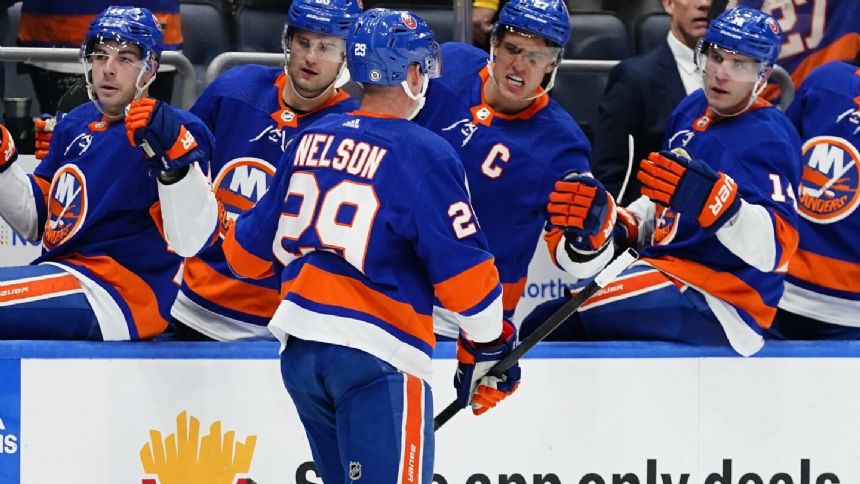 Nelson scores twice as Islanders edge Flyers 3-2