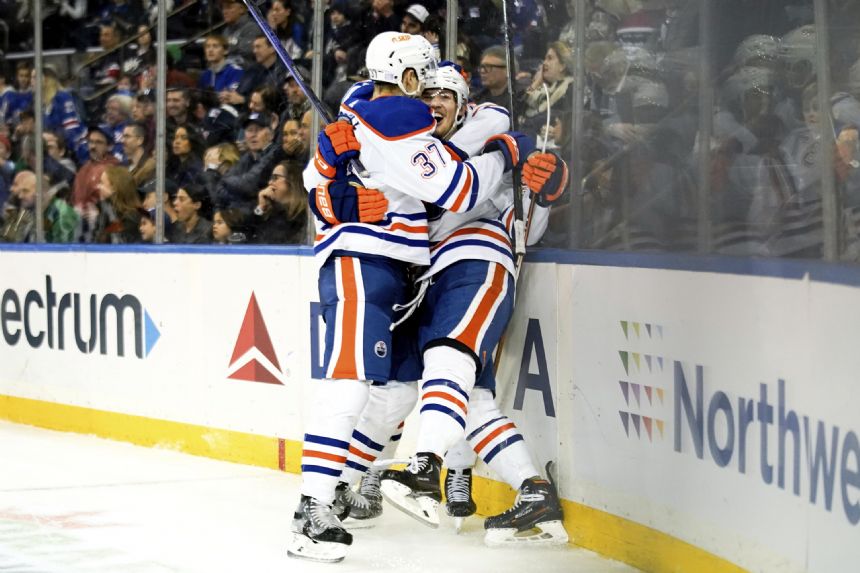 NHL: Oilers rally with 4-goal 3rd, beat Rangers 4-3