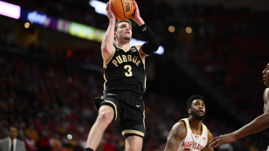 No. 1 Purdue handles Maryland 67-53 to snap Terrapins' 19-game home winning streak