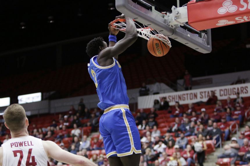 No. 11 UCLA rallies beat Washington State 67-66 on Palouse