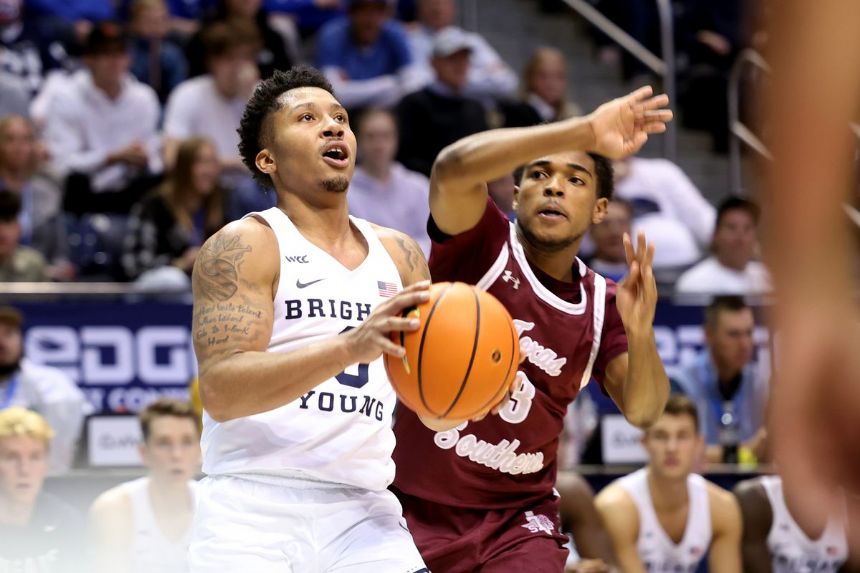 No. 12 BYU pulls out win at Missouri State 74-68