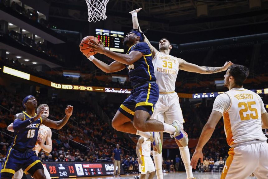 No. 13 Tennessee beats UNC Greensboro 76-36