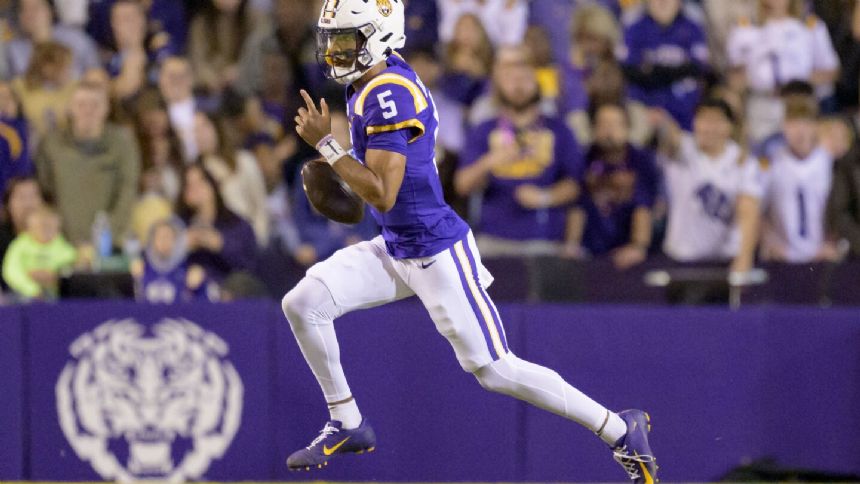 No. 14 LSU's battle with Texas A&M is QB Jayden Daniels' last chance to impress Heisman voters