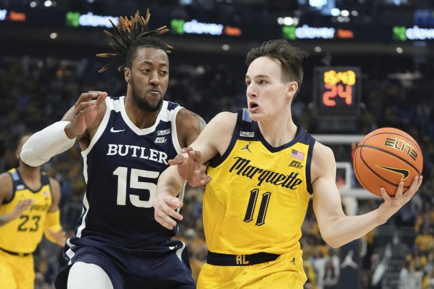 No. 14 Marquette defeats Butler 60-52 for fifth straight win