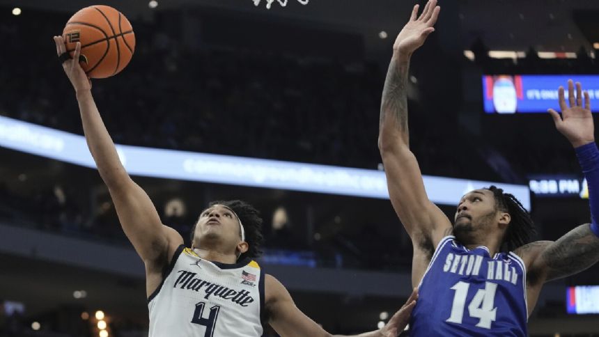 No. 14 Marquette surges in second half to beat Seton Hall 75-57 for 4th straight victory