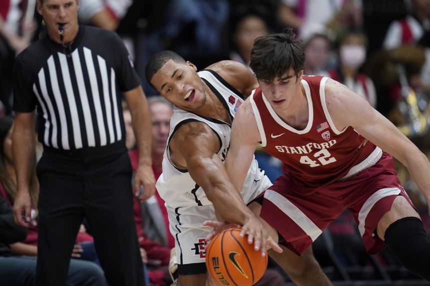 No. 17 San Diego State beats Stanford for first time, 74-62