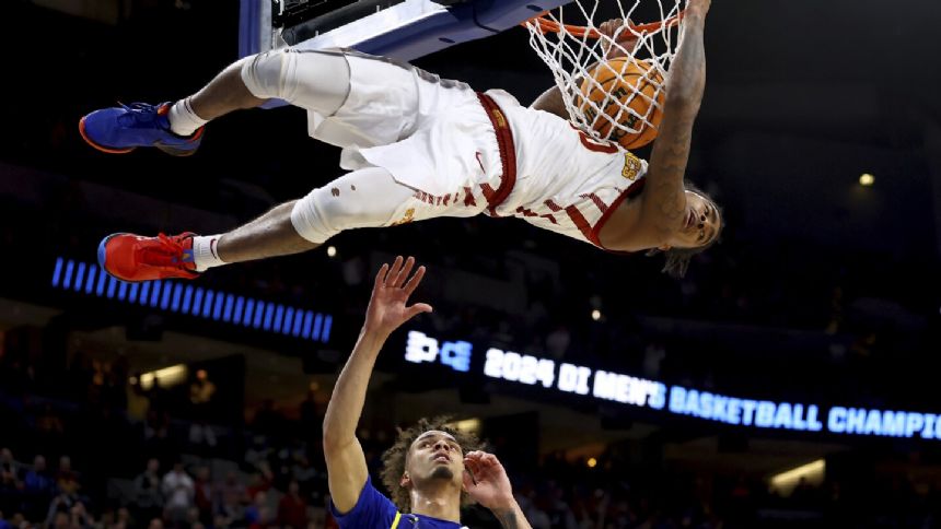 No. 2 seed Iowa State uses big runs to start each half and bury South Dakota State, 82-65