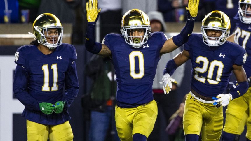 No. 21 Notre Dame harasses Caleb Williams and hands No. 10 USC first loss in 48-20 drubbing