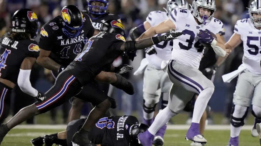 No. 23 K-State rallies from 11-point deficit to beat Kansas 31-27 in Sunflower Showdown