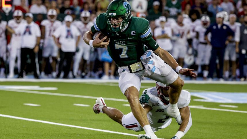 No. 24 Tulane quarterback Michael Pratt is sidelined vs. No. 20 Ole Miss. Kai Horton starts