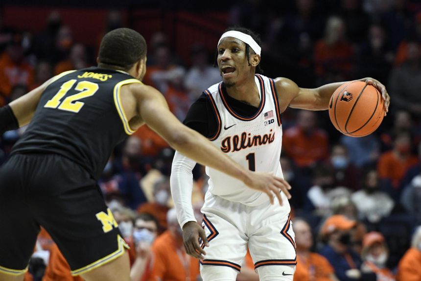 No. 25 Illinois tops Michigan with Frazier's 2nd-half effort