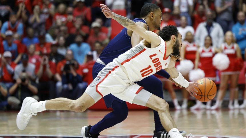 No. 25 New Mexico routs Nevada 89-55 to snap 9-game losing streak against Wolf Pack