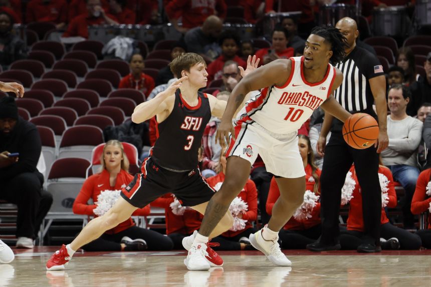 No. 25 Ohio State has big 2nd half, beats St. Francis 96-59