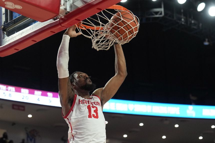 No. 3 Houston routs Texas Southern 83-48