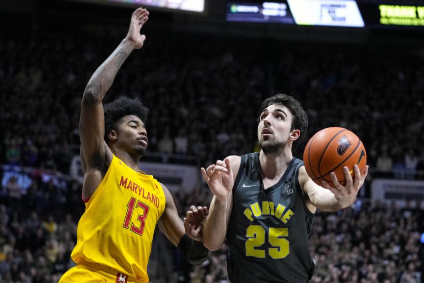 No. 3 Purdue survives Maryland for sixth straight win