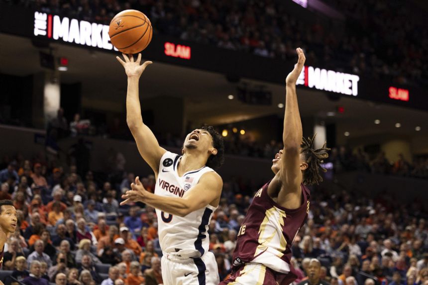 No. 3 Virginia opens ACC play with 62-57 win over Florida St