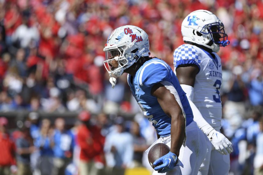 No. 7 Kentucky fumbles game away against No. 14 Ole Miss