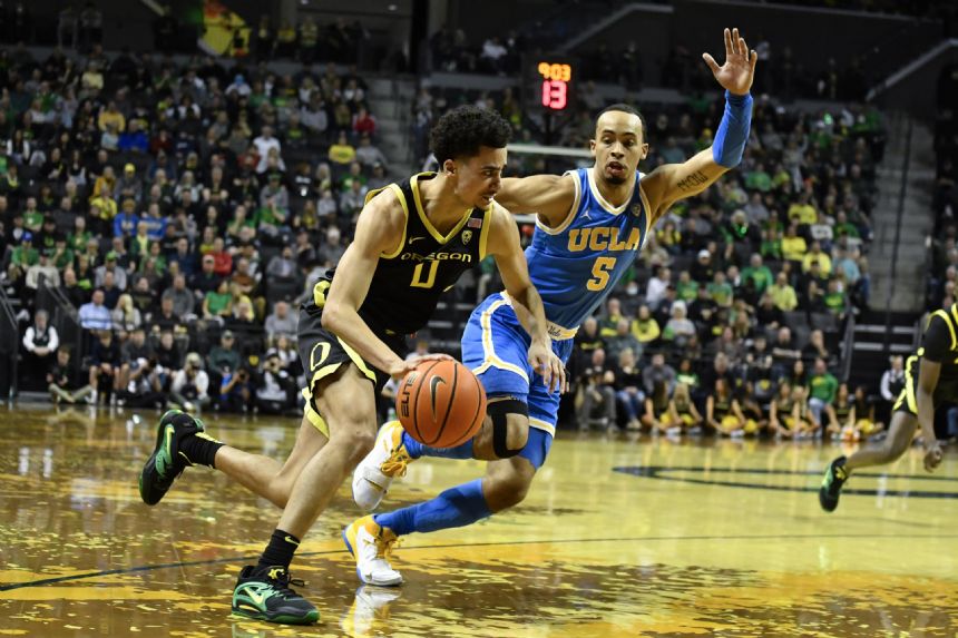 No. 7 UCLA pulls away in the 2nd half to beat Oregon 70-63