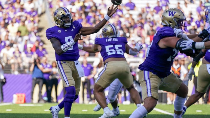 No. 8 Washington hosts Tulsa looking for another big game from trio of star receivers