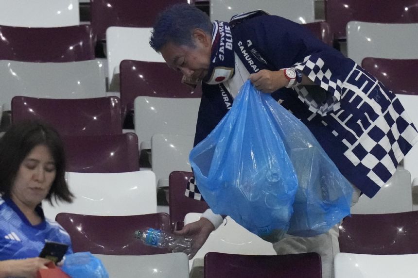 'Normal thing to do': Japanese fans tidy up at World Cup