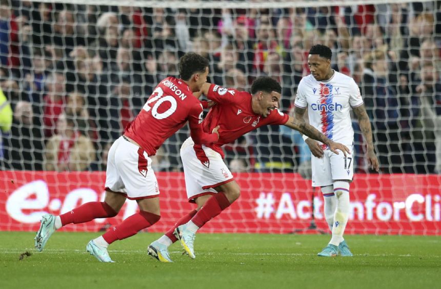 Nottingham Forest beats Palace 1-0 after Zaha's penalty miss