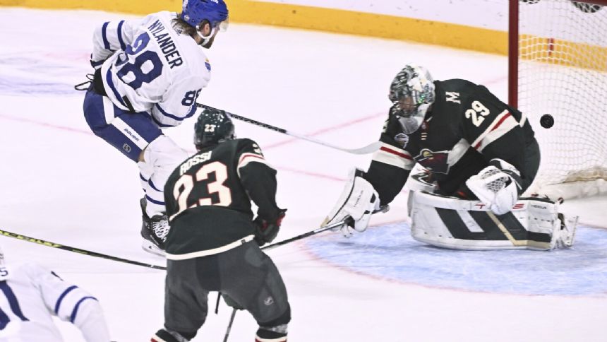 Nylander scores in OT, Maple Leafs extend win streak to 4 with 4-3 victory over Wild in Sweden