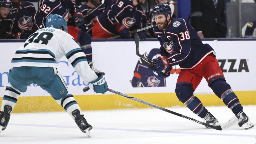 Nylander scores twice, Tarasov stops 39 shots and Blue Jackets top Sharks 4-2