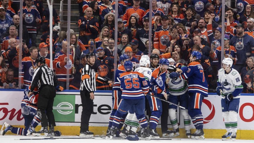 Oilers beat Canucks 5-1 to force deciding Game 7 in second-round series