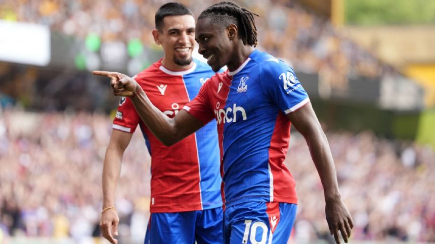 Olise stars again for Crystal Palace in win at Wolves in EPL