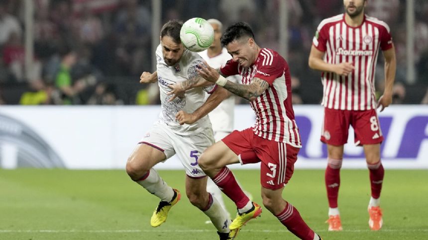Olympiakos beats Fiorentina 1-0 after extra time to win the Europa Conference League