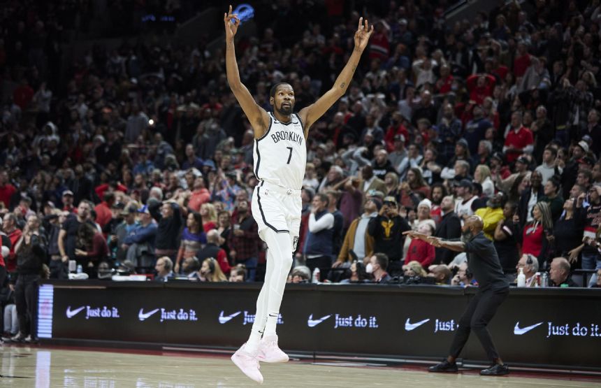 O'Neale scores on late tip, Nets top Trail Blazers 109-107