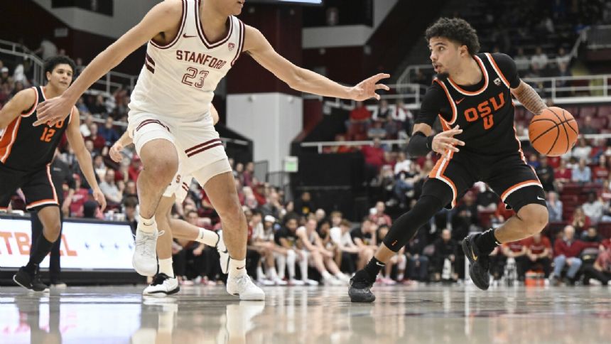 Oregon State beats Stanford 85-73 behind Pope's 30 points, gets first road win and ends 7-game skid