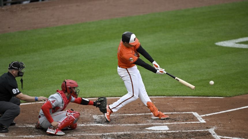 Orioles pound Angels again, beating Los Angeles 13-4 thanks to a 9-run 6th inning