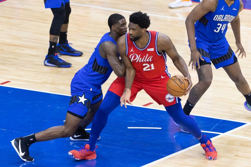 Orlando visits Philadelphia following Embiid's 42-point game
